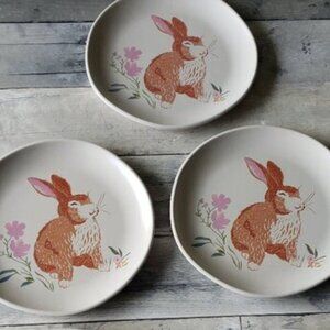 NWT - (set of 35) Threshold Bunny Rabbit Dessert/Salad Plate